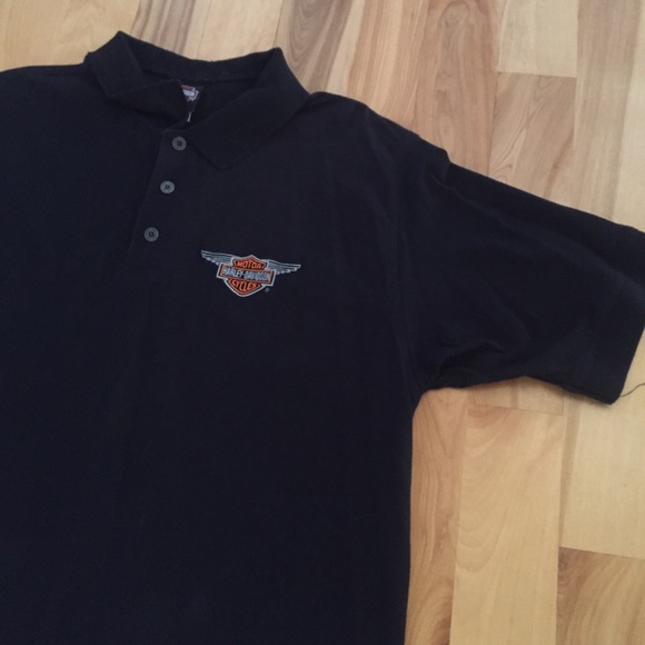 Men’s Harley Davidson collared work golf polo shir - Picture 2 of 8